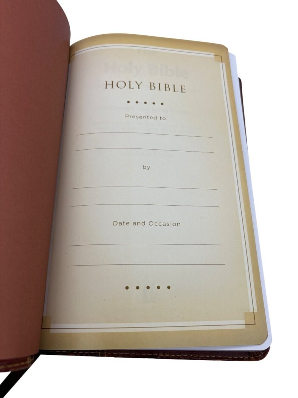 1987 KJV Holy Bible Thomas Nelson Red Letter Self Pronouncing Faux Leather Cover - Picture 4 of 11